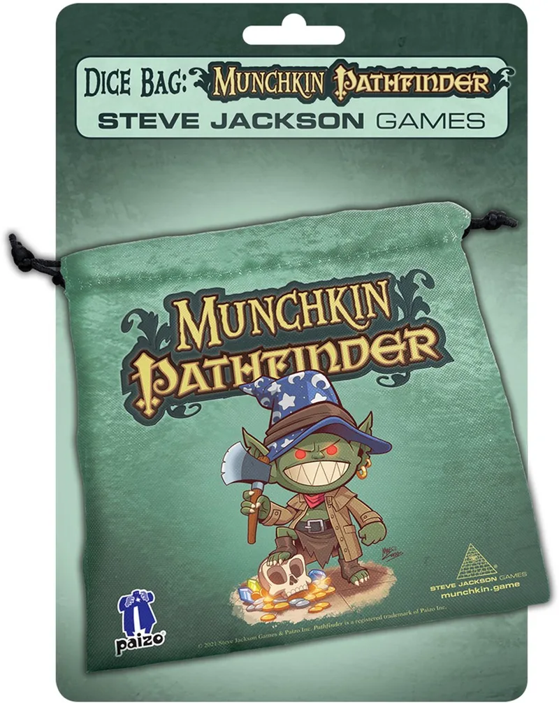 Munchkin Pathfinder Dice Bag van Steve Jackson Games, editie Multicolor – doos