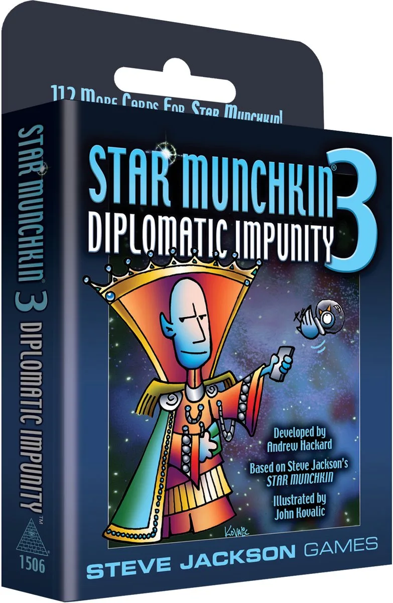 Munchkin: Star Munchkin 3 Diplomatic Impunity de Steve Jackson Games – boîte
