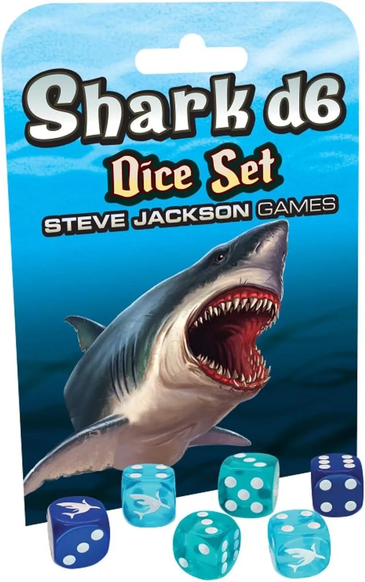 Shark D6 Dice Set - Steve Jackson Games van Steve Jackson Games, editie Multicolor – doos