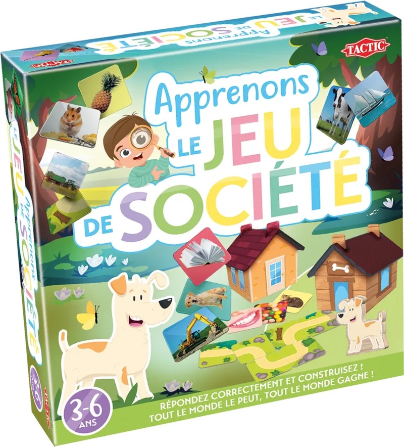 Apprenons le Jeu de Société (FR) de Tactic, édition Meerkleurig – boîte