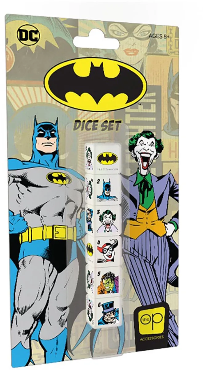 Batman Dice Set van The Op, editie Multicolor – doos