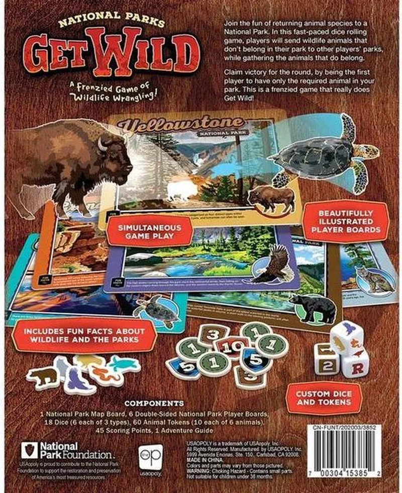 National Parks Get Wild de The Op, édition Multicolor – boîte