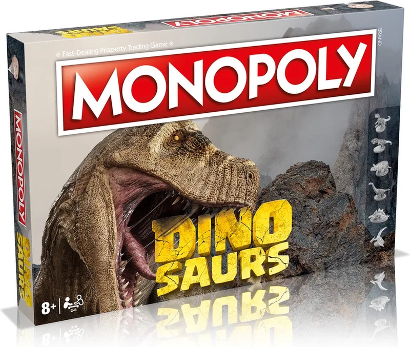 Monopoly - Bordspel - Dinosaurs - Engels van Winning Moves – doos