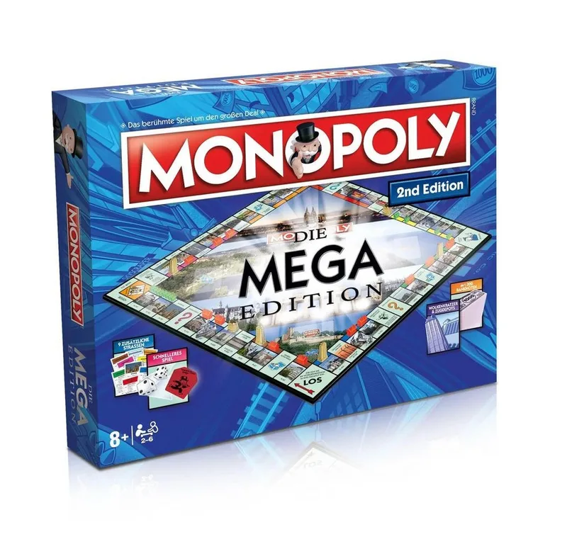Spiel Monopoly Mega 2nd Edition from Winning Moves – box