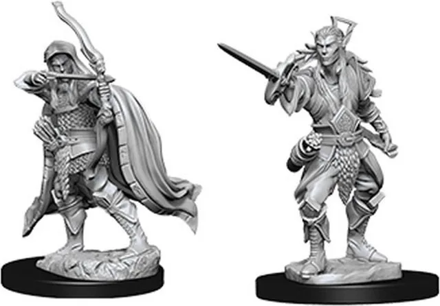 D&D Miniatures Male Elf Rogue