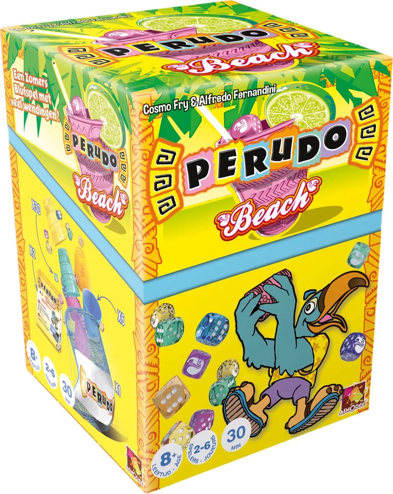 Perudo Beach - Dobbelspel van Zygomatic, editie Meerkleurig – doos