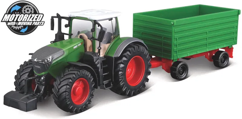 Fendt 1050 - Modelauto - Schaal 10 CM van Bburago in Groen/rood – productfoto