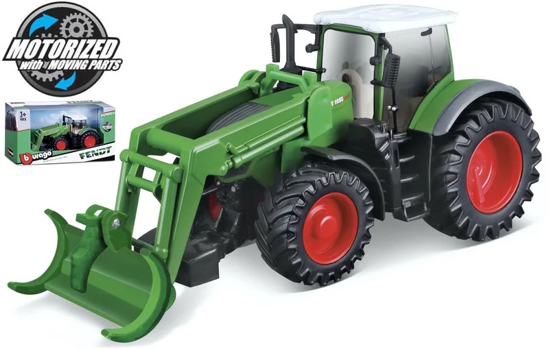Fendt 1050 - Modelauto - Schaal 10 CM van Bburago in Groen/rood/zwart – productfoto