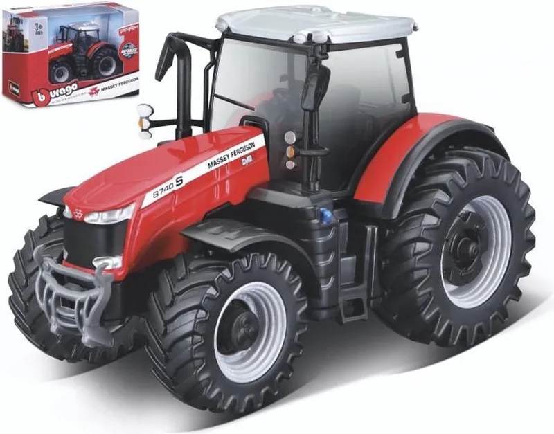 Massey Ferguson 8740S modelauto schaalmodel 10 CM by Bburago in Rood – product photo