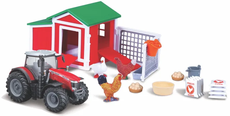 Massey Ferguson Playset - Modelauto - Schaal 10 CM - Div. by Bburago in Div. – product photo