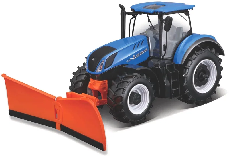 New Holland T7.315 - Modelauto - Schaal 1:32 de Bburago en Blauw/oranje – photo du produit