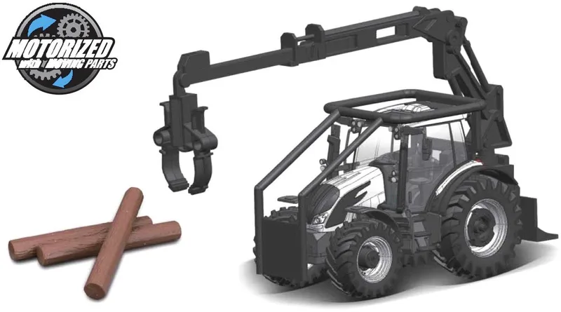 Valtra N174 - Modelauto - Schaal 10 CM by Bburago in Wit/zwart – product photo