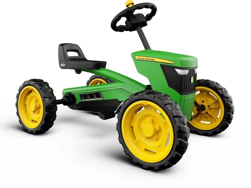 Buzzy John Deere Skelter - Officieel licentieproduct - Verstelbare Stoel - Veilige en Stabiele Wegligging - Anti-Lek EVA banden - 2+ jaar - Groen/Geel by BERG in John Deere® – product photo