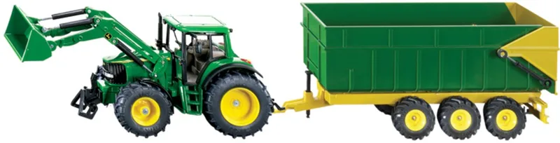 John Deere met aanhangwagen – 1843 van Siku – productfoto