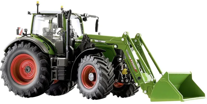 Fendt 724 Vario met voorlader Cargo 6.100 – 077869 · 1:32 van Wiking – productfoto