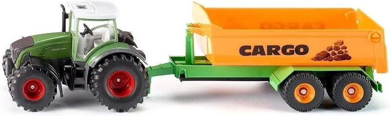 Fendt met haaklifttrailer en bak – 1989 van Siku – productfoto