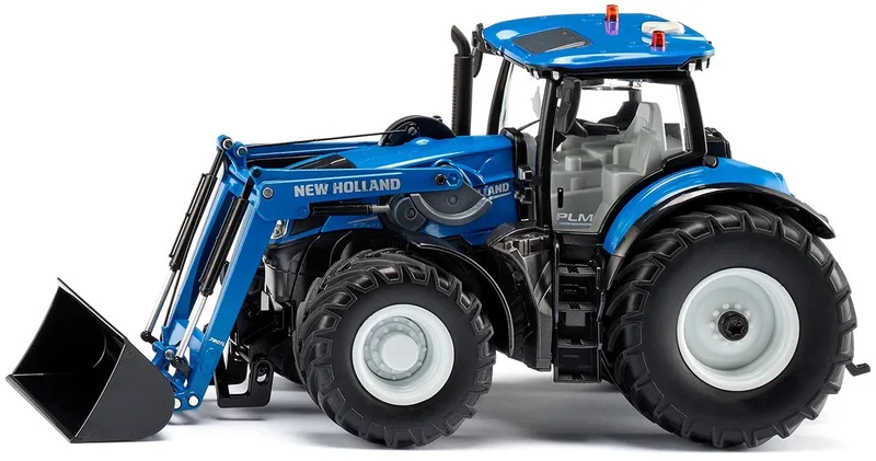 New Holland T7.315 with front loader and Bluetooth app control – 6797 · 1:32 by Siku – product photo
