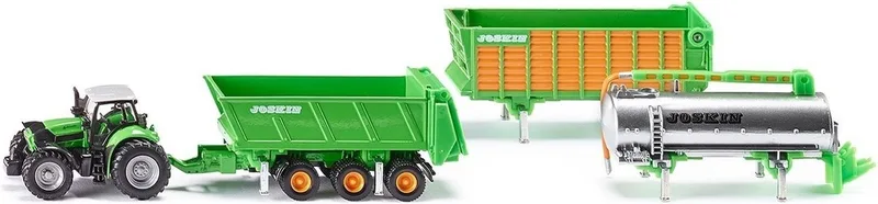 DEUTZ-FAHR with Joskin trailer set – 1848 by Siku – product photo