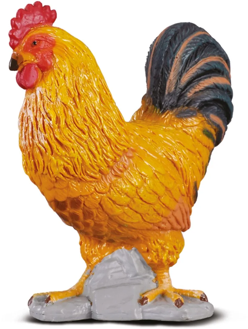 Boerderijdieren (S): HAAN 4.8x3.3x5.8cm van Collecta in Multicolor – productfoto