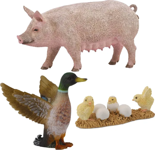 Boerderijdieren Set, Pluimvee 3+