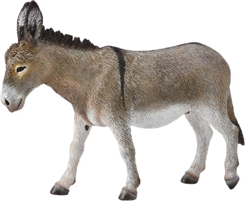 Figurine - Ezel - (L) - Boerderijdieren - Handgeschilderd - Miniatuur by Collecta in Grey – product photo