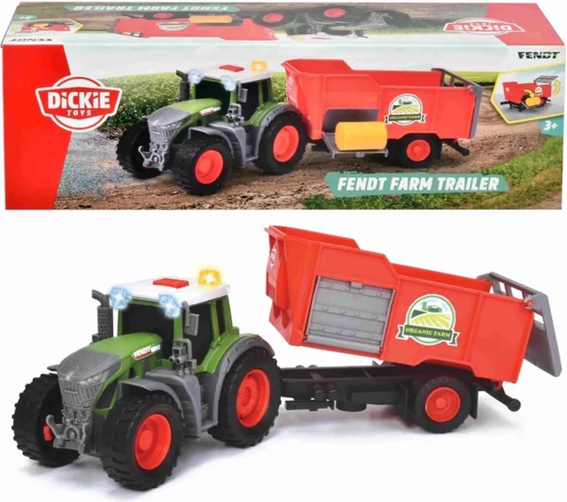 Fendt Tractor met Aanhanger + Licht en Geluid