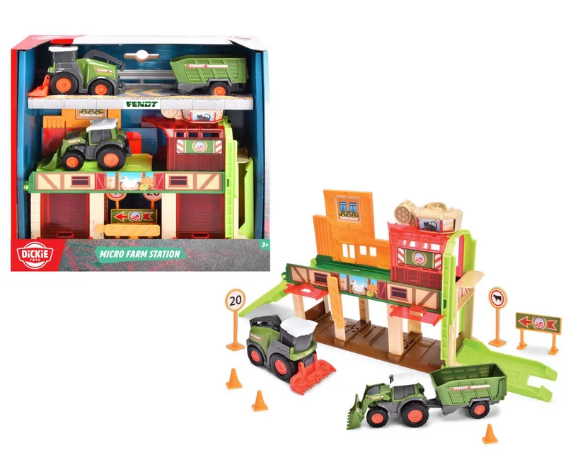 Spiel-Gebäude Micro Farm Station van Dickie Toys in Bunt – productfoto