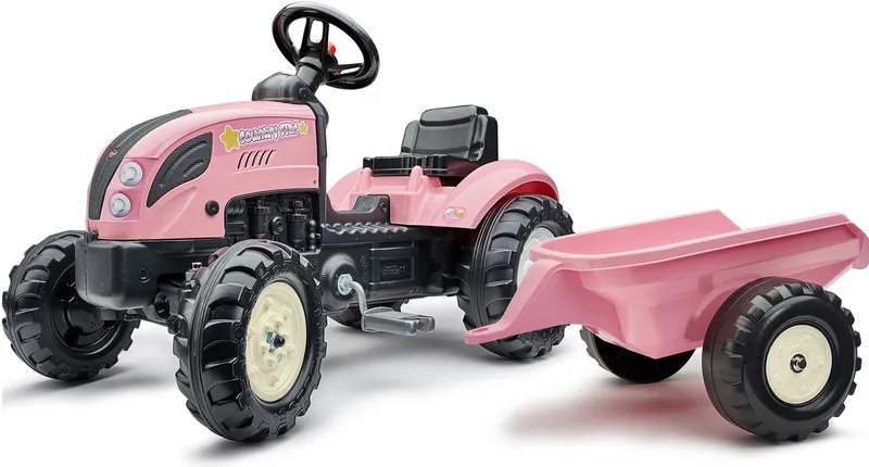 Tractor Country Farmer Set Pink 2+ de Falk en Roze – photo du produit