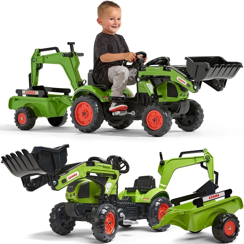 Traptractor claas arion 410 met aanhanger by Falk in Groen – product photo