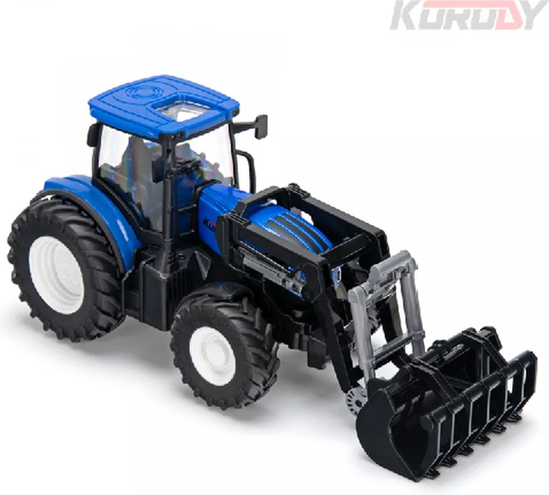 RC Bestuurbare Tractor - Met voorlader - Vanaf 3 jaar by Korody in Blauw – product photo