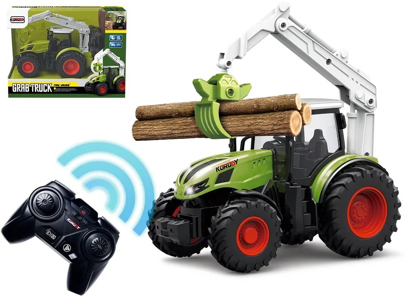 RC Tractor met Boomstamgrijper de Korody en Groen – photo du produit