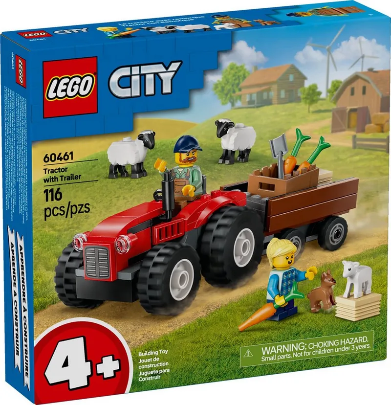 LEGO® City 60461 Traktor mit Anhänger Konstruktionsspielsteine de LEGO en Bunt – photo du produit