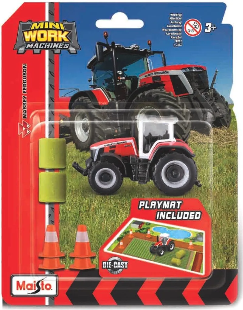 Massey Ferguson Playset - Modelauto - Schaal 3" by Maisto in Rood/wit/zwart – product photo