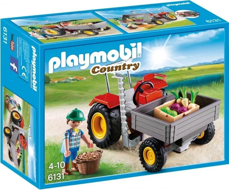 70495 / 6131 Tractor met Laadbak von Playmobil in Multi – Produktfoto