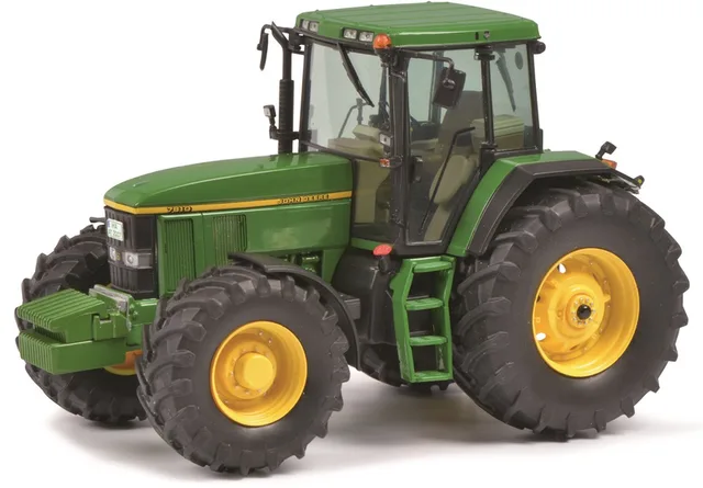 John Deere 7810 / geel, tractor - Schuco Pro.R18 S00263 - Resin model