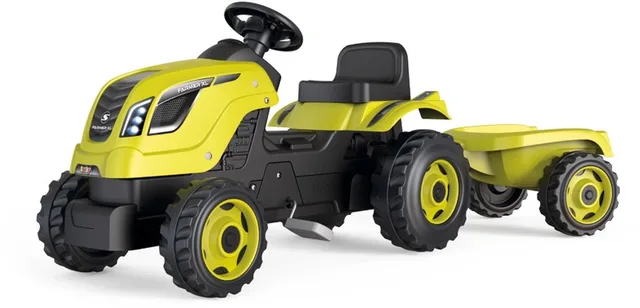 Farmer Xl Green Tractor - Aanhangwagen - Traptractor - Vanaf 3 jaar