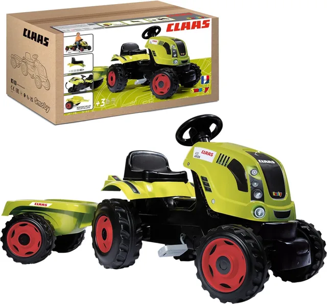 Traptractor - Claas Farmer Xl Traktor + Aanhangwagen -