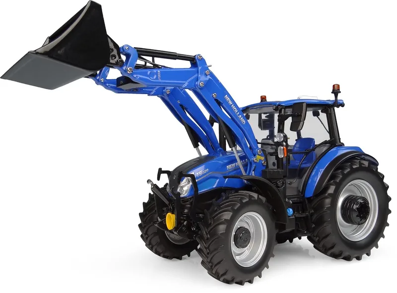 New Holland T5.120 met 655LU Voorlader 1:32 de Universal Hobbies en Blauw – photo du produit