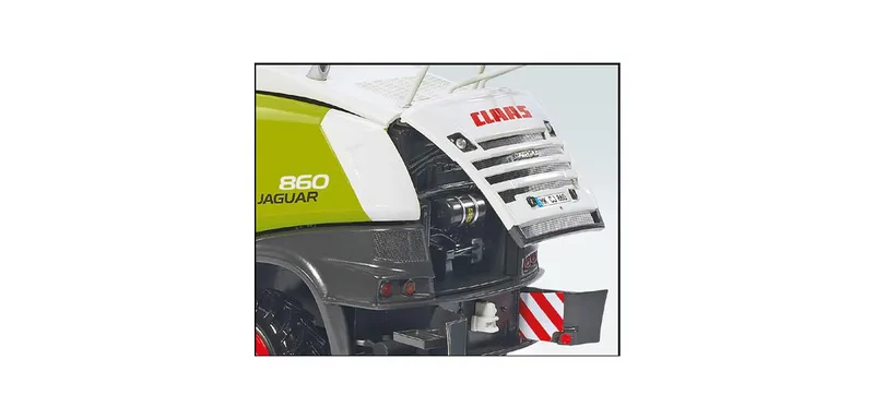 Claas Jaguar 860 forage harvester with Orbis 750 and Pick up 300 – 077812 · 1:32 by Wiking – product photo 2 of 4