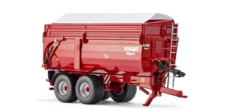 Krampe Big Body 650 Hinterkipper with Silageaufsatz – 077339 · 1:32 by Wiking – product photo
