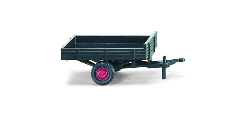 Allgaier Einachsanhänger - schwarzgrau – 087940 · 1:87 by Wiking – product photo