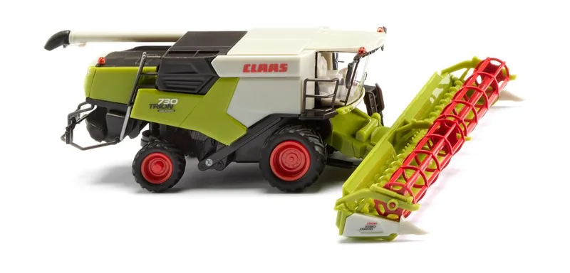 Claas Trion 730 with Convio 1080 – 038915 · 1:87 by Wiking – product photo