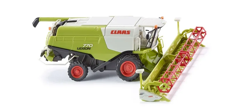 Claas Lexion 770 Mähdrescher mit V 1050 Getreidevorsatz – 038910 · 1:87 von Wiking – Produktfoto