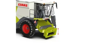 Claas Trion 720 Montana Convio 1080 u. Transportwagen – 077857 · 1:32 von Wiking – Produktfoto 3 von 4