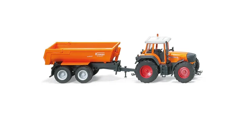Fendt 930 Vario avec remorque (Krampe) – 037340 · 1:87 de Wiking – photo du produit