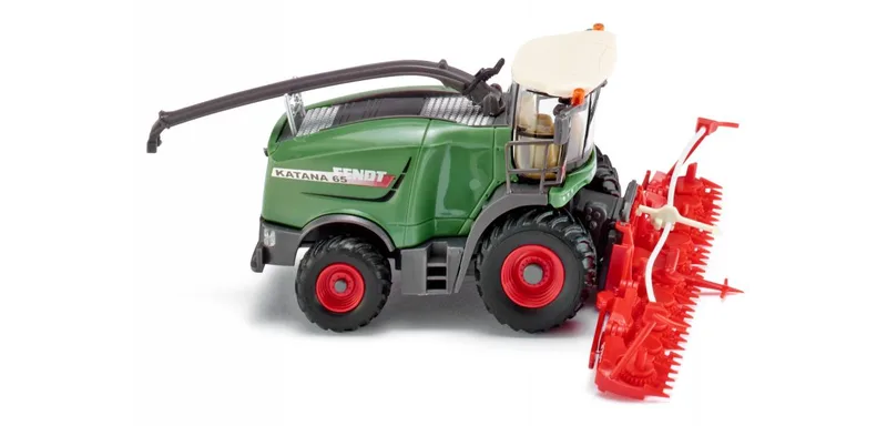 Fendt Katana 65 avec cueilleur à maïs – 038999 · 1:87 de Wiking – photo du produit