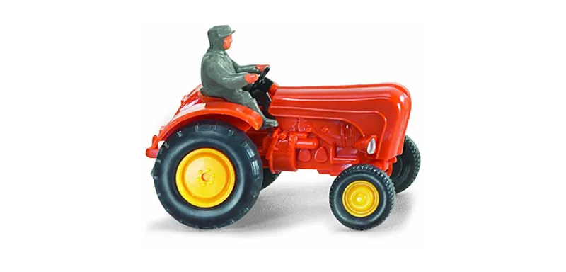 Porsche tractor - signalorange – 087802 · 1:87 by Wiking – product photo