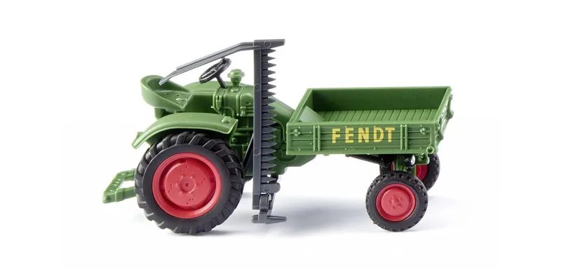 Fendt Geräteträger avec faucheuse – 089938 · 1:87 de Wiking – photo du produit