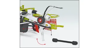 Claas rake Liner 2600 – 077828 · 1:32 by Wiking – interior photo 3 of 4