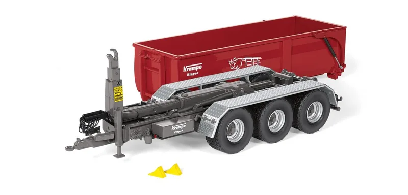 Krampe Hakenlift THL 30 L met Abrollcontainer Big Body 750 – 077826 · 1:32 van Wiking – productfoto 2 van 4